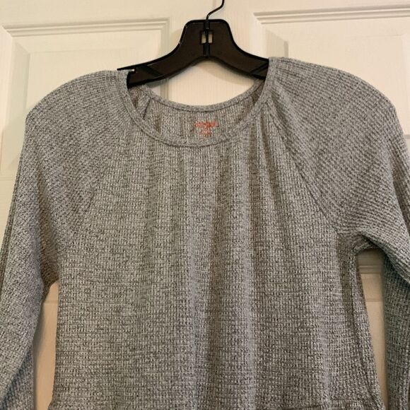 Cat & Jack Gray Long Sleeve Waffle Dress Size XL 14/16 - Picture 2 of 4